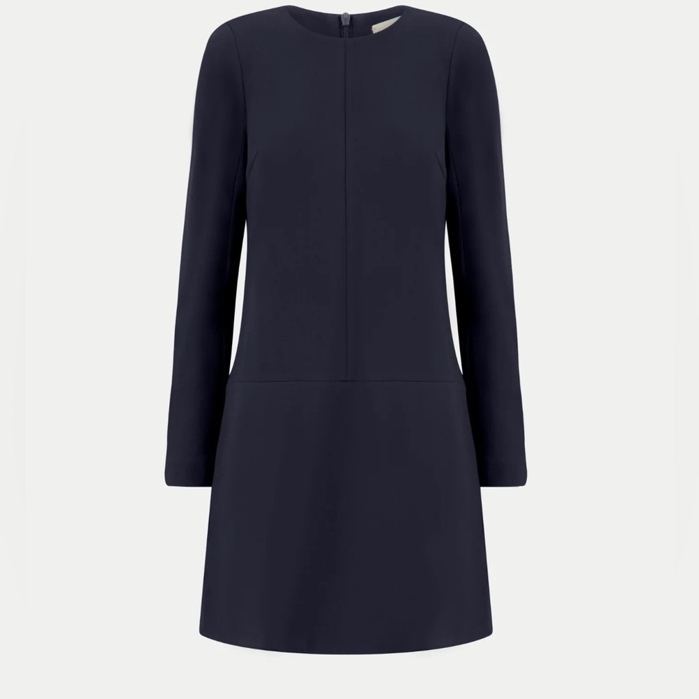 Classic Six Midnight Blue Dress TWIGGY SHIFT DRESS IN NAVY Size 6 - Picture 3 of 12